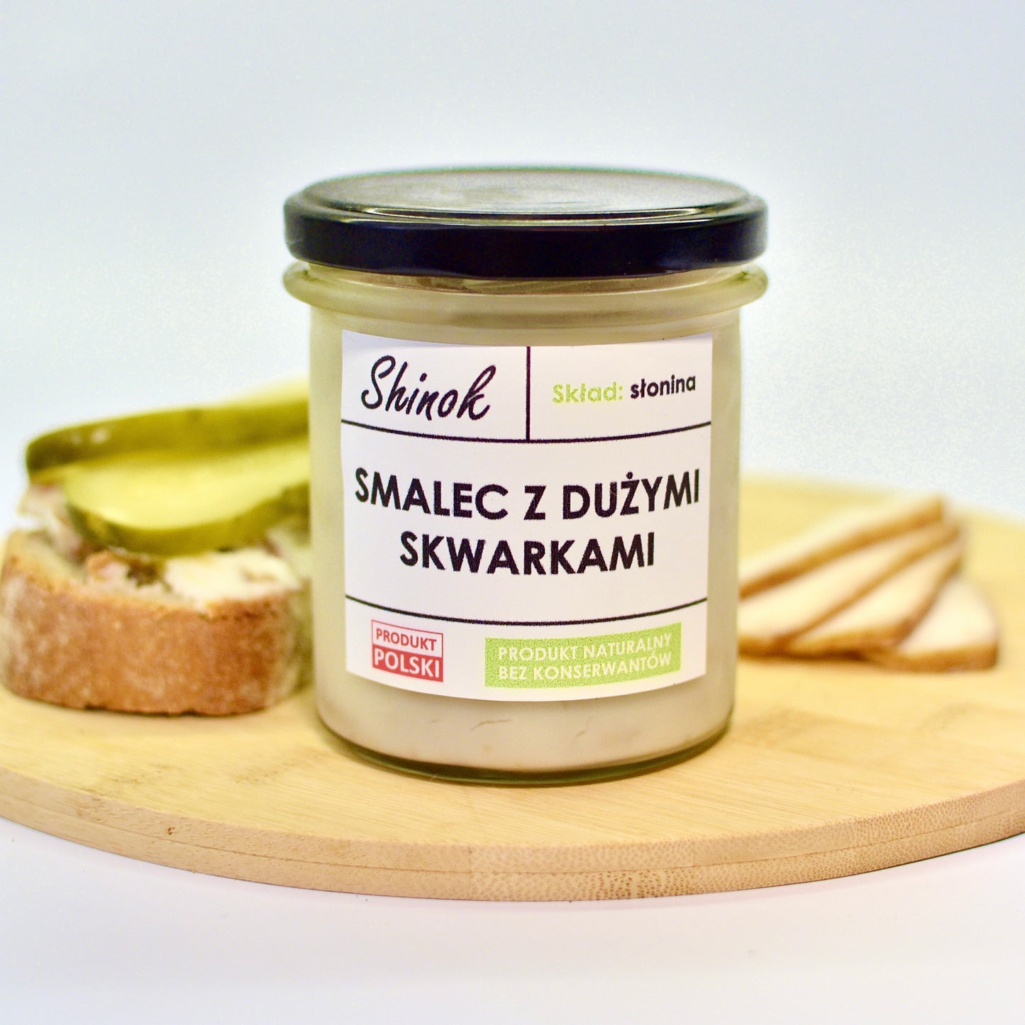 Smalec z dużymi skwarkami