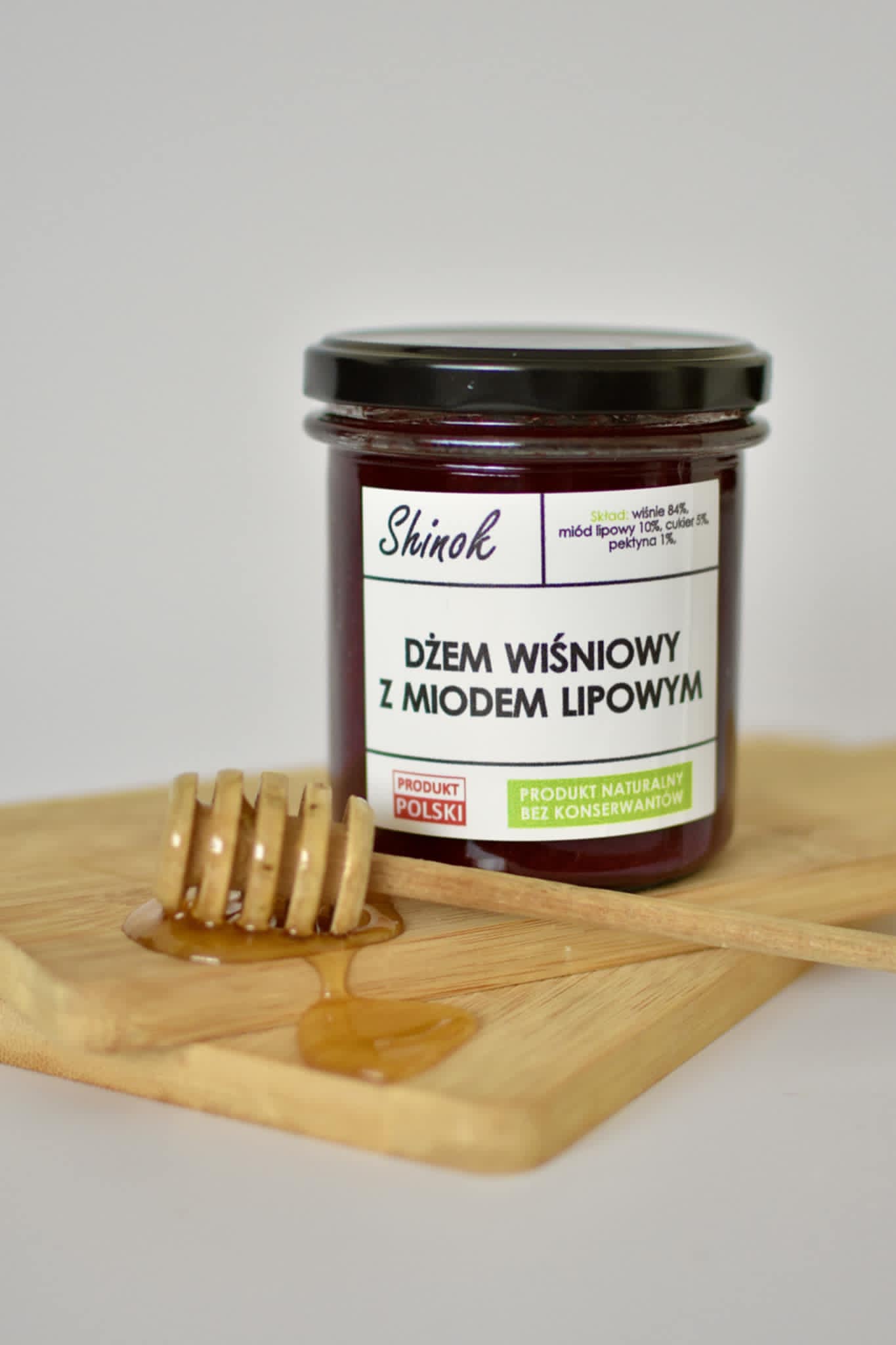 Dżem wiśniowy z miodem lipowym