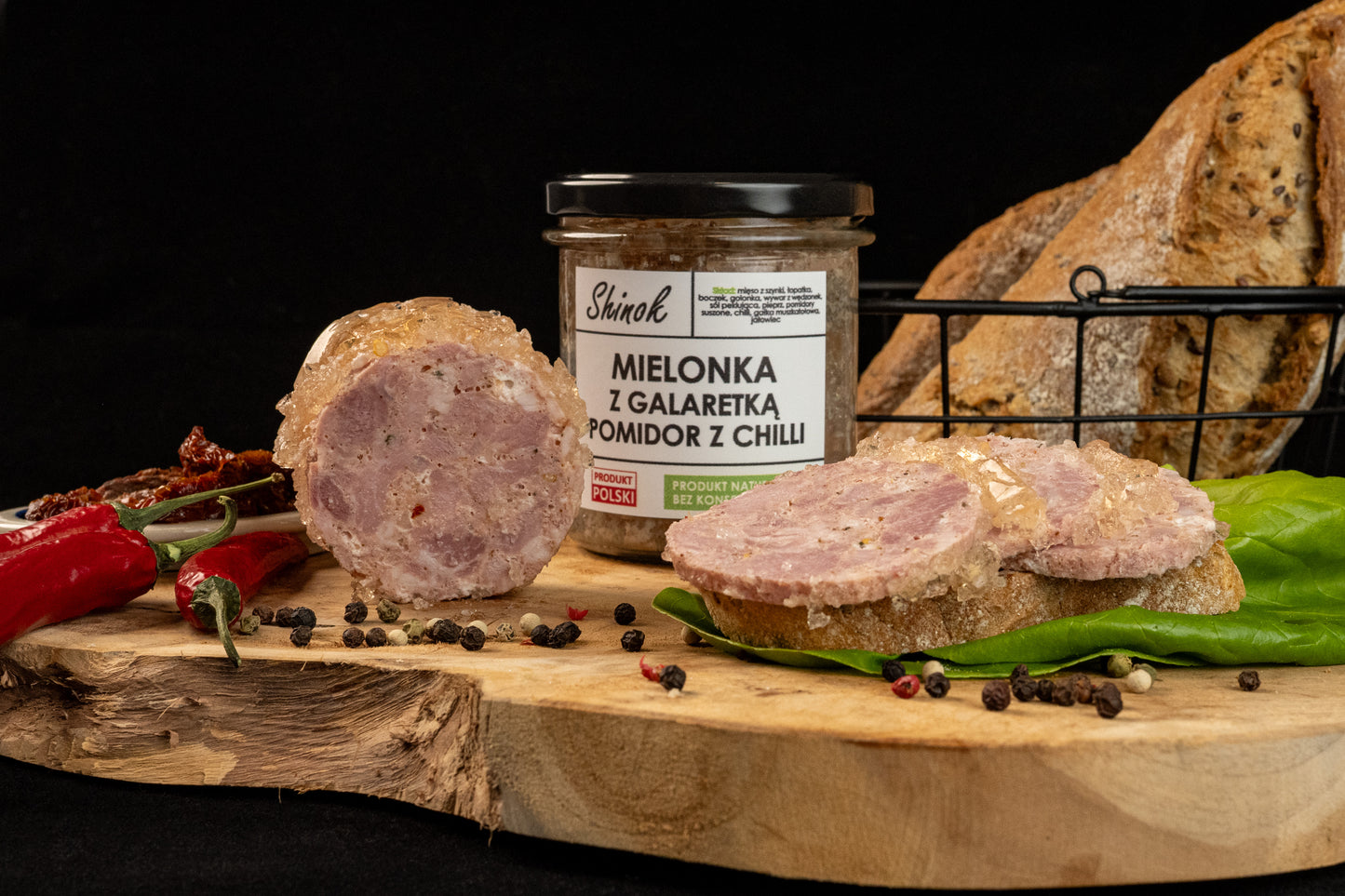 Mielonka pomidor z chili