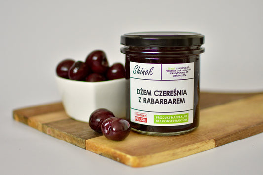 Dżem czereśniowy z rabarbarem